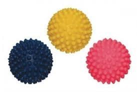 Hundespielzeug, quietschender Ball mit Spikes, Mischung 6 cm, AM 217 AM TOYS